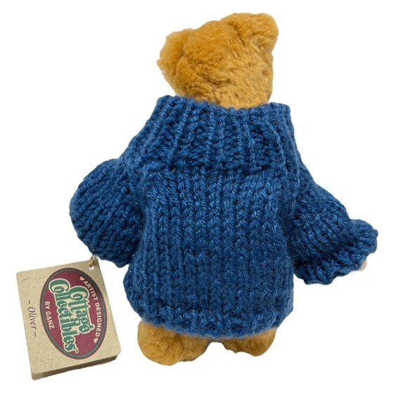 Cottage Collectibles Ganz Bear in Sailboat Sweater 7” Boating Martha’s Vineyard - Picture 5 of 5